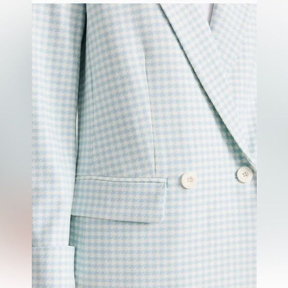 Alice and Olivia Justin Houndstooth-pattern Blazer NWT size 12 - Picture 8 of 11